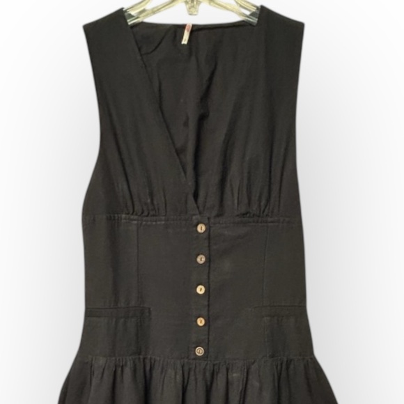 Free People linen blend Best Dressed midi dress - Picture 10 of 10